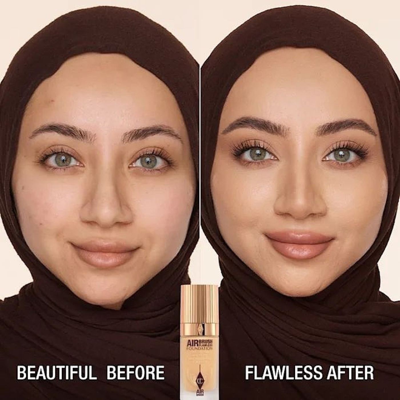 Aasiya for Charlotte Tilbury — booked through The Diversity Agency